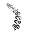 thumbnail image 2 of Esquirla 18Pcs Spiral Ear Stretcher Stretching Taper Tunnels Expanders Plug Question Mark, 2 of 6