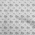 thumbnail image 1 of oneOone Cotton Poplin Gray Fabric Floral Sewing Fabric By The Yard Printed Diy Clothing Sewing Supplies 42 Inch Wide, 1 of 4