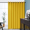 thumbnail image 2 of Deconovo Cortinas Deconovo 100 % opacas: reducen el ruido y el calor, oscurecen las ventanas con ojales, bloquean la luz y protegen la privacidad (amarillo suave, 254 x 274 cm, 1 panel), 2 of 7