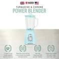 thumbnail image 2 of Open Box Haden Stainless 1.75L Glass Jug 700W Motor Power Blender, Turquoise/Chrome, 2 of 11