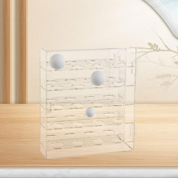 Colaxi Golf Ball Display Case Gift for Golf Enthusiasts Club Display Stand Storage Tennis Ball Organizer Wall Mount Holder Equipment