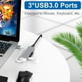 thumbnail image 3 of Raindrops Durable Aluminium Alloy USB Network Converter Type C for Home Use Grey, 3 of 8