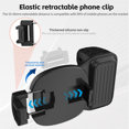 thumbnail image 2 of 2X Phone Bluetooth Handheld Sefile Stick Handle Stabilizer Vlog Selfie Fill Light Photography Accessories Black, 2 of 7