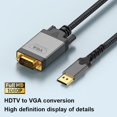thumbnail image 3 of LOVEVER Câble DisplayPort vers VGA 200CM Support Connexion Vidéo 1920x1080 1080P, 3 of 8