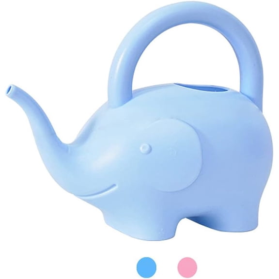 0.4 Gallon Plastic Watering Can Small Lightweight Watering Can for Indoor Outdoor Garden Plants, Adult Kids Cute Elephant Watering Can