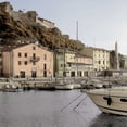 thumbnail image 2 of Blaustein, Alan 12x12 Gold Ornate Wood Framed with Double Matting Museum Art Print Titled - Tuscany Harbor - 1, 2 of 4