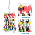 thumbnail image 4 of EEEkit Bird Toy, Colorful Wooden Beads Blocks, and Cotton Rope Toy for Climbing, Chewing, Unraveling, 4 of 6