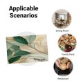 thumbnail image 5 of Amarainy Elegant Leaf Pattern Linen Table Mats Set of 4 for Home Kitchen Table Decor 12x18 inch, 5 of 5