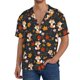thumbnail image 1 of Fotbe Autumn Fox Camisa Estampada de Manga Corta para Hombre, Casual de Verano, Estilo Playero, Sin Arrugas-XX-Large, 1 of 5