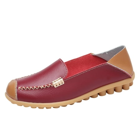 

Mackneog Womens Breathable Lace Up Shoes Flats Casual Shoes Gift on Clearance