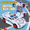 thumbnail image 4 of Coche robot transformable eléctrico Chicmine, juguete con luz y música, tanque de deformación automático para evitar obstáculos, vehículo deportivo, vehículo de ingeniería, avión de combate de juguete, 4 of 8