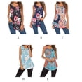 thumbnail image 3 of Guardurnaity Camiseta de mujer con cuello y manga corta, blusa informal con estampado Vestidos rosa negro M, 3 of 6