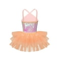 thumbnail image 2 of iEFiEL Girls Shine Dancewear Sequins Spaghetti Straps Ballet Tutu Leotard, 2 of 7