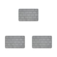 thumbnail image 3 of Maytalsory Quick-drying Bathroom Rugs Exquisite Crafted For Easy Cleaning Toilet Rugs Bath Mat Carpets Grey 3PCS, 3 of 6