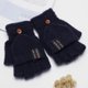 thumbnail image 1 of 1 par de guantes de calefacción de 2 lados Manoplas sin dedos convertibles de 3 velocidades (azul marino) Ehuebsd Libre de BPA, 1 of 7