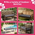 thumbnail image 6 of Millsilo Outdoor Bench Cushion 36" x 14" x 4", Waterproof Patio Garden Cushion with Non Slip Bottom, Thick Cushion for Porch Swing & Outdoor Furniture, Gray, 6 of 7