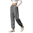 thumbnail image 6 of Sweatpants for Women High Waisted Jogger Pants Drawstring Elastic Cuff Pockets Casual Soft Workout Track Pants, 6 of 8