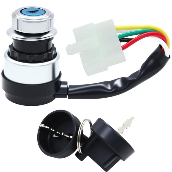 5 Wire 5 Pin Ignition Key Switch Replacement Fit for 50cc 70cc 90cc 110cc 125cc 150cc 200cc 250cc Go Kart Dune Buggy ATV.