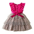 thumbnail image 1 of MIASHUI Robe Sans Manches Décontractée pour Filles avec Ceinture Ajustable pour Jouer et Fête Rose Vif, 2-3 Ans, 1 of 4