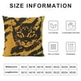 thumbnail image 5 of Patifu The Tiger Silk  Pillow Cover Velvet Back Throw Pillow Cover Cushion Cover Animal Print Pillow Covers Rustic Decortaive Pillowcase with Zipper Home Decor  12x12in, 5 of 5