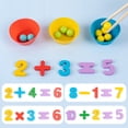 thumbnail image 2 of Cuencos de clasificación de cuentas con Clip, juguete para niños, concentración lógica, juego de entrenamiento de Motor fino, juguete educativo de enseñanza Montessori para niños, 2 of 6