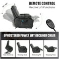 thumbnail image 4 of PAPROOS Recliner Chair, Electric Power Lift Recliner with Heat Therapy and Massage Function, Large Size Lift Chair with Remote and Side Pocket, Oversized Power Reclining Sofa, Gray Blue, 4 of 8