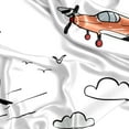 thumbnail image 2 of Sweet Jojo Designs Airplane Red and Blue Boy Satin Fitted Crib Sheet, 2 of 6