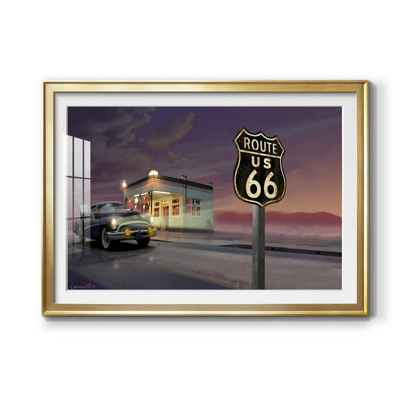Route 66 Premium Framed Print - Ready to Hang