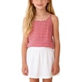 thumbnail image 4 of fatyb Girls Cotton Linen Camisole Kids Spaghetti Strap Tank Tops Casual Summer Lightweight Cami Shirts, 4 of 7