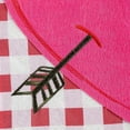 thumbnail image 4 of Valentine Hearts and Checks Flag 2 Sided House Banner, 4 of 4