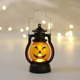 thumbnail image 2 of CNKOO Halloween Classic Pumpkin Lantern with Portable Handle Durable Holiday Props Retro Design Soft Lighting, 2 of 8