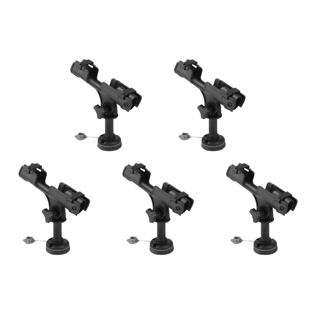 Asiento Caña Pescar Plástico ABS Ajustable Soporte para Caña Pescar Kayak Barco Goma Equipo Pesca
