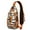 Orange-8, variant on Crossbody Sling Backpack for Women Men Green Papaya Clip Art Slice Shoulder Sling Crossbody Casual Chest Bag for Travel Sports Running Hiking