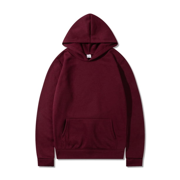 pstuiky camisas de manga larga para hombre, Sudadera con capucha deportiva de manga larga para hombre, estilo relajado y liso salir tops xxl