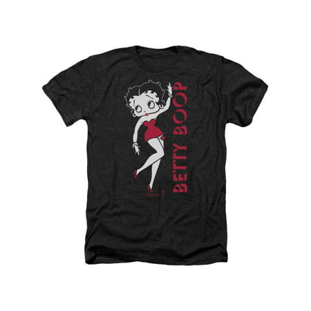 Betty Boop Classic Red Dress Retro Cartoon Adult Heather T-Shirt Tee