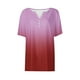 thumbnail image 5 of Mujeres de Algodón de Verano Tops de Color Sólido Casual Mediano de Manga Corta de Cuello Redondo, Camisa Ligera de Algodón de Imitación, 5 of 5