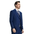 thumbnail image 3 of Men's Stacy Adams Hybrid-Fit 3pc Notch Lapel Suit Set, Jacket Vest and Pants, 3 of 4