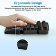 thumbnail image 5 of FiveBox Wired One-Handed RGB Mechanical Gaming Keyboard, 35 Keys Type-C Professional Gaming Keyboard, Portable USB Wired PC Keyboard LED Backlit Gaming Keypad w/Wrist Rest for PC Gamer Xbox PS4,Black, 5 of 6