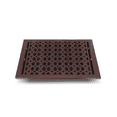 thumbnail image 2 of Cast Iron Floor Vent Register 10″ x 14″ – Heavy-Duty Tudor Mushroom Design, Handcrafted Rust-Free Air Vent Cover with Adjustable Damper – Powder Coated Repaintable for Floors & Walls, 2 of 8