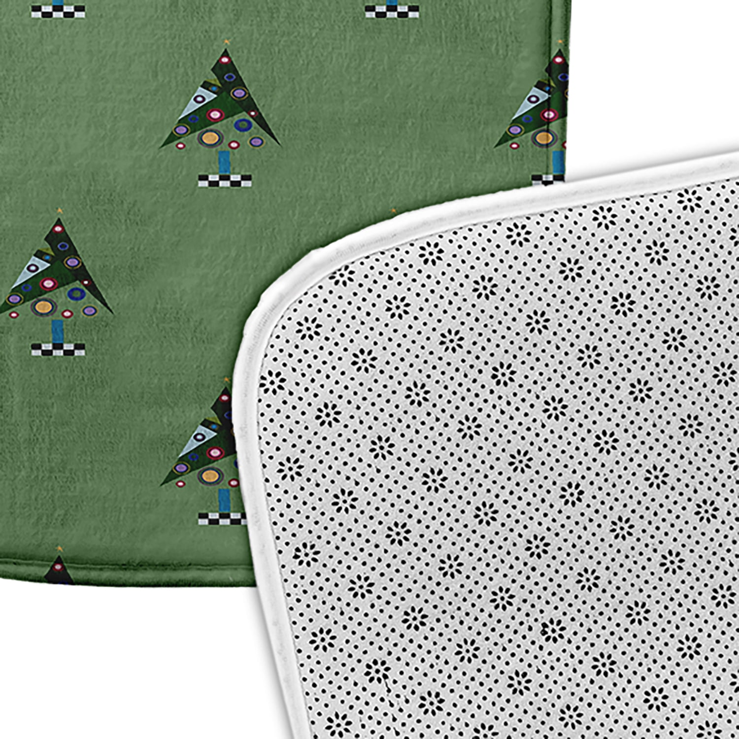 Simply Daisy Crazy Christmas Pet Feeding Mat for Dogs and Cats