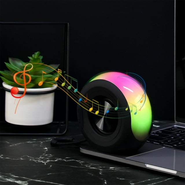 Binmer RGB Colorful High Battery Low Latency Bluetooth Multifunctional Wide Area Sound Effect 5.3 Bluetooth Speaker