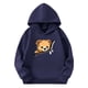 thumbnail image 3 of Sudaderas con capucha para niños y niñas, sudaderas casuales de manga larga, lindas sudaderas de gran tamaño con bolsillo de polar, chaquetas para niñas, 3 of 4