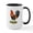 White/Black Inside, variant on CafePress - Gamecock Wheaten Rooster Mugs - 15 oz Ceramic Large White Novelty Mug