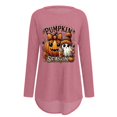 thumbnail image 4 of T-shirt à Manches Longues avec Imprimé Graphique d'Halloween pour Femmes, Confortable, Coupe Ample, Col Rond, Automne Hiver, Décontracté, Quotidien, Basique, Hauts, 4 of 4