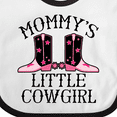 thumbnail image 4 of Inktastic Mommy Little Cowgirl Baby Clothes Girls Baby Bib, 4 of 4