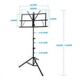 thumbnail image 5 of Portable Music Stand 2 in 1 Dual Use Folding Sheet Music Stand Desktop Book Stand Music Guitar Parts Accessorie, 5 of 8