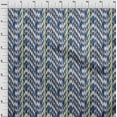 thumbnail image 3 of oneOone Coton Popeline Tissu Rayé & Chevron Ikat Tissu d'Artisanat Imprimé BTY 56 Pouces de Large, 3 of 4