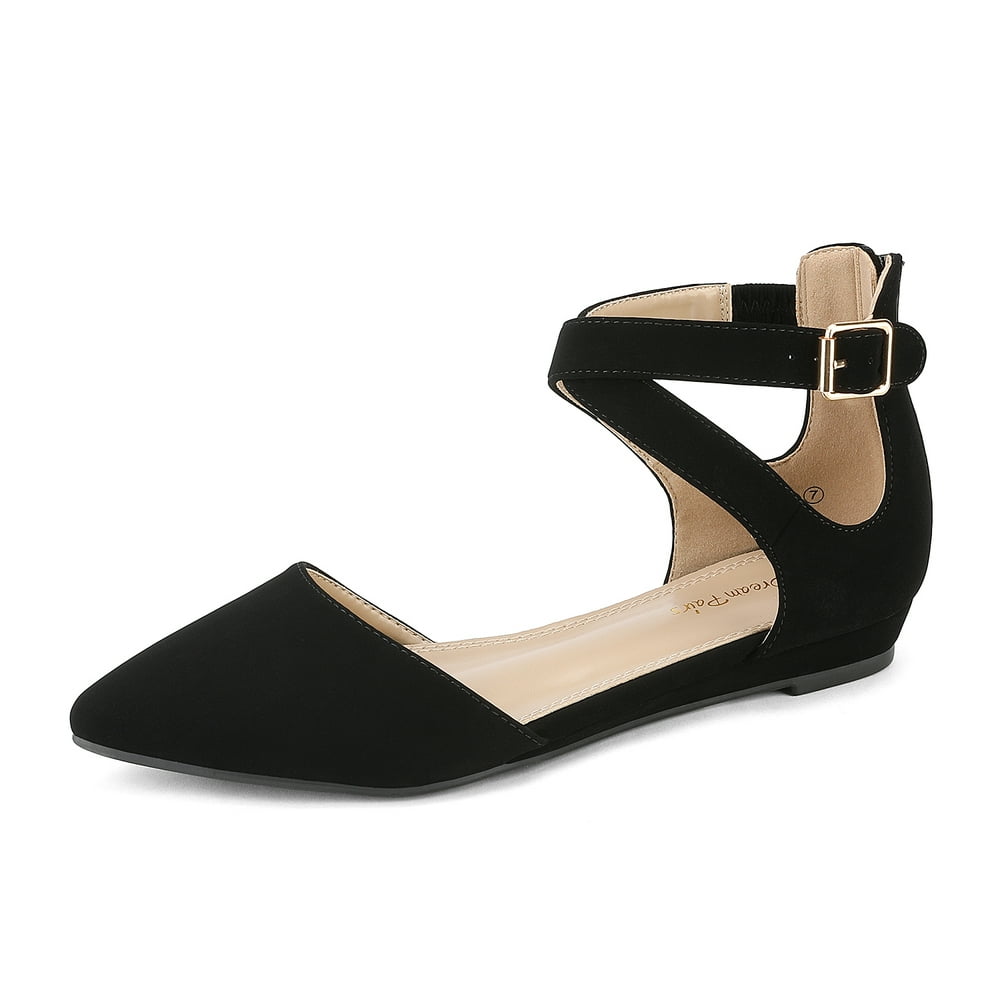 ballet type shoes with straps