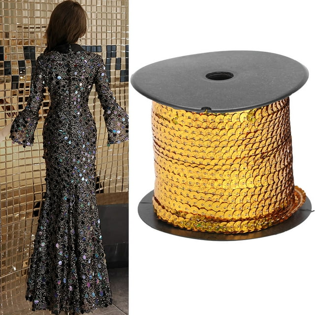 Sequin,100 Yard Corde de Sequin String Decorative Accessory Quality You Can Trust