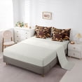 thumbnail image 5 of Feelyou Art Cycle Bedding Comforter Set 7pcs, Retro Abstract Stripes Queen Bedding Sets, 5 of 8